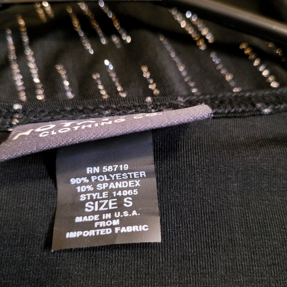 Notations Women Sequin Black Blouse Size S - Picture 6 of 7